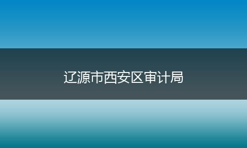 遼源市西安區(qū)審計(jì)局