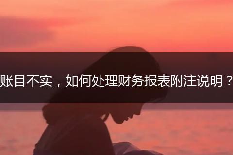 賬目不實(shí)，如何處理財(cái)務(wù)報(bào)表附注說明？