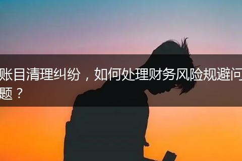賬目清理糾紛，如何處理財務(wù)風(fēng)險規(guī)避問題？