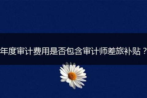 年度審計費用是否包含審計師差旅補貼？