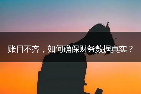 賬目不齊，如何確保財務(wù)數(shù)據(jù)真實？