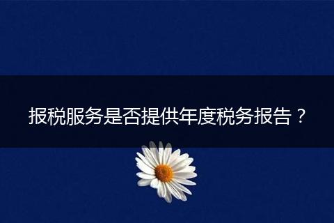 報稅服務(wù)是否提供年度稅務(wù)報告？