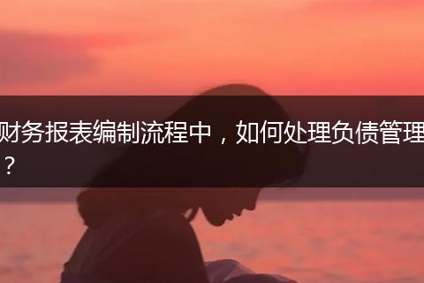 財(cái)務(wù)報(bào)表編制流程中，如何處理負(fù)債管理？