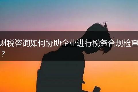 財(cái)稅咨詢?nèi)绾螀f(xié)助企業(yè)進(jìn)行稅務(wù)合規(guī)檢查?