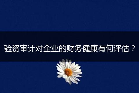 驗(yàn)資審計(jì)對(duì)企業(yè)的財(cái)務(wù)健康有何評(píng)估？