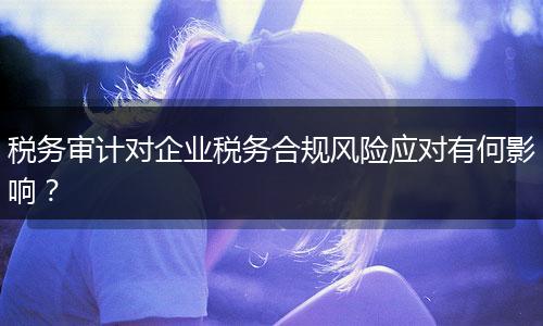 稅務(wù)審計(jì)對(duì)企業(yè)稅務(wù)合規(guī)風(fēng)險(xiǎn)應(yīng)對(duì)有何影響?