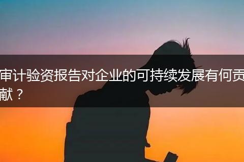 審計驗資報告對企業(yè)的可持續(xù)發(fā)展有何貢獻？