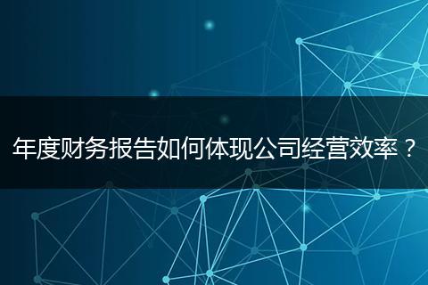 年度財務報告如何體現(xiàn)公司經營效率？