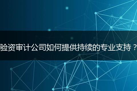 驗(yàn)資審計(jì)公司如何提供持續(xù)的專業(yè)支持？