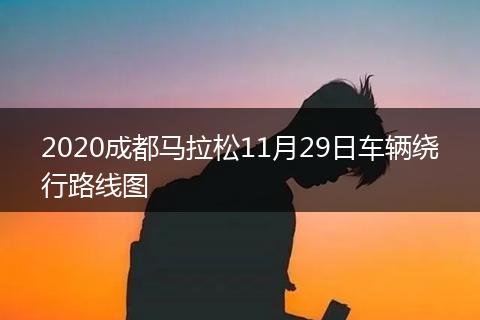 2020成都馬拉松11月29日車輛繞行路線圖