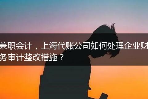 兼職會(huì)計(jì)，上海代賬公司如何處理企業(yè)財(cái)務(wù)審計(jì)整改措施？