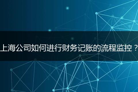 上海公司如何進(jìn)行財(cái)務(wù)記賬的流程監(jiān)控?