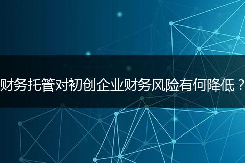 財(cái)務(wù)托管對初創(chuàng)企業(yè)財(cái)務(wù)風(fēng)險(xiǎn)有何降低？