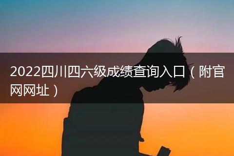 2022四川四六級成績查詢?nèi)肟冢ǜ焦倬W(wǎng)網(wǎng)址）