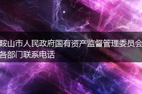 鞍山市人民政府國有資產(chǎn)監(jiān)督管理委員會各部門聯(lián)系電話