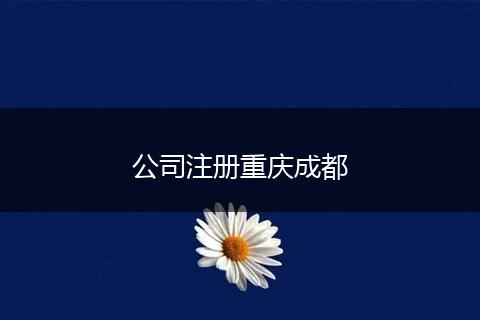 公司注冊重慶成都