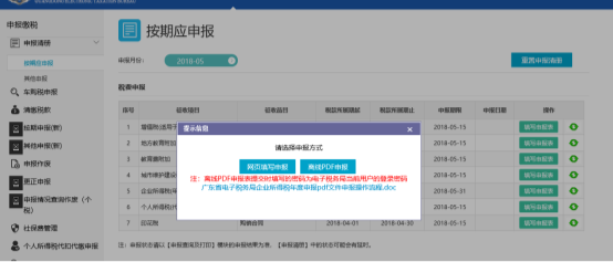 廣東省電子稅務(wù)局居民企業(yè)（查賬征收）企業(yè)所得稅年度申報(bào)操作流程說明