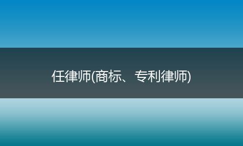 任律師(商標(biāo)、專利律師)