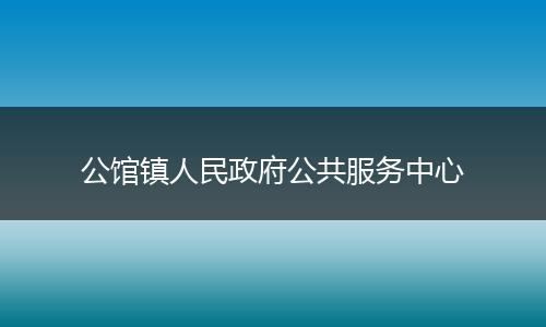 公館鎮(zhèn)人民政府公共服務(wù)中心