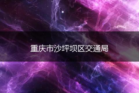 重慶市沙坪壩區(qū)交通局