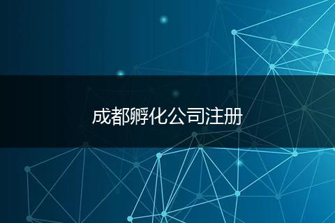 成都孵化公司注冊(cè)