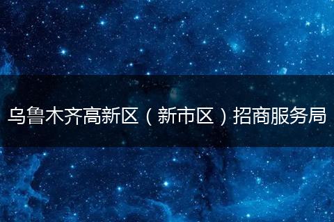 烏魯木齊高新區(qū)（新市區(qū)）招商服務(wù)局