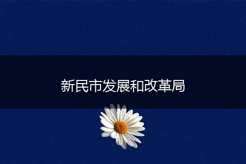 新民市發(fā)展和改革局