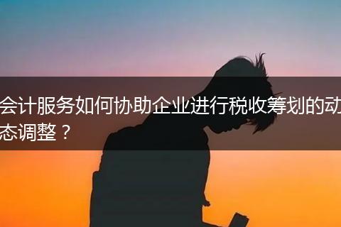 會(huì)計(jì)服務(wù)如何協(xié)助企業(yè)進(jìn)行稅收籌劃的動(dòng)態(tài)調(diào)整？