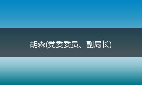 胡森(黨委委員、副局長)