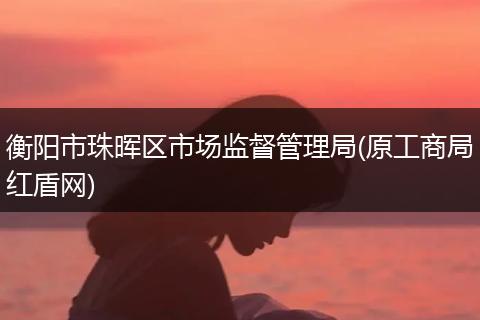 衡陽市珠暉區(qū)市場監(jiān)督管理局(原工商局紅盾網(wǎng))