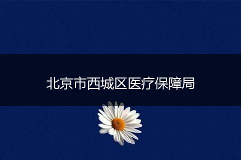 北京市西城區(qū)醫(yī)療保障局