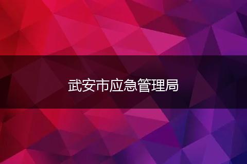 武安市應(yīng)急管理局