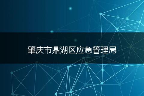 肇慶市鼎湖區(qū)應(yīng)急管理局