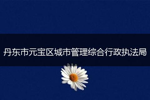 丹東市元寶區(qū)城市管理綜合行政執(zhí)法局