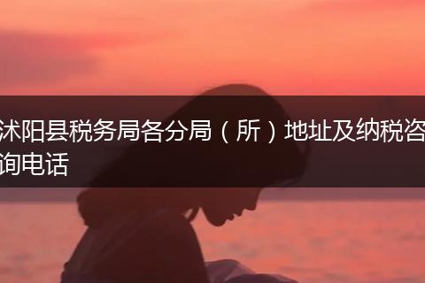 沭陽縣稅務(wù)局各分局(所)地址及納稅咨詢電話