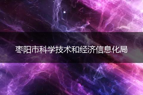棗陽市科學(xué)技術(shù)和經(jīng)濟(jì)信息化局