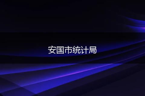 安國市統(tǒng)計局