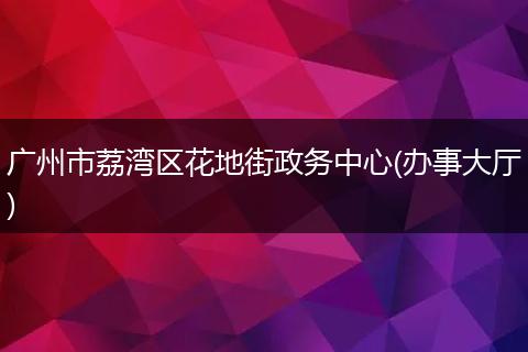 廣州市荔灣區(qū)花地街政務(wù)中心(辦事大廳)