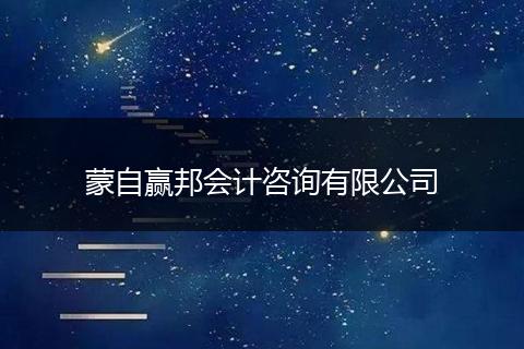 蒙自贏邦會計咨詢有限公司