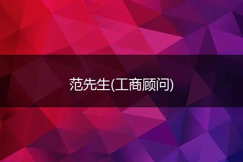 范先生(工商顧問)