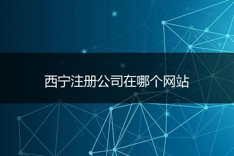 西寧注冊(cè)公司在哪個(gè)網(wǎng)站