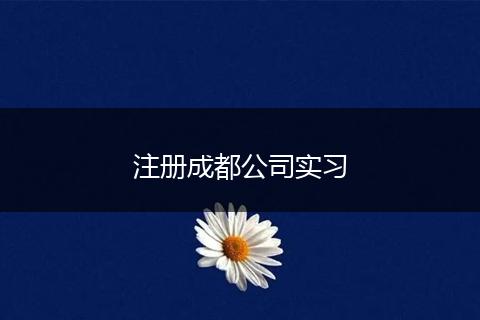 注冊成都公司實習(xí)