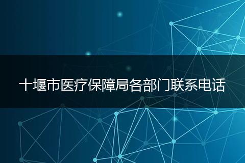 十堰市醫(yī)療保障局各部門聯(lián)系電話