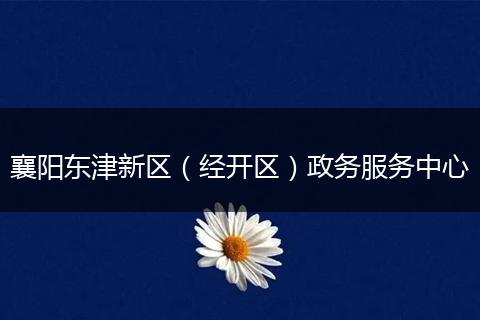 襄陽東津新區(qū)（經(jīng)開區(qū)）政務(wù)服務(wù)中心