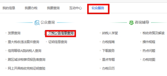 湖南省電子稅務(wù)局公眾公告操作說(shuō)明