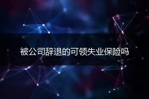 被公司辭退的可領(lǐng)失業(yè)保險(xiǎn)嗎
