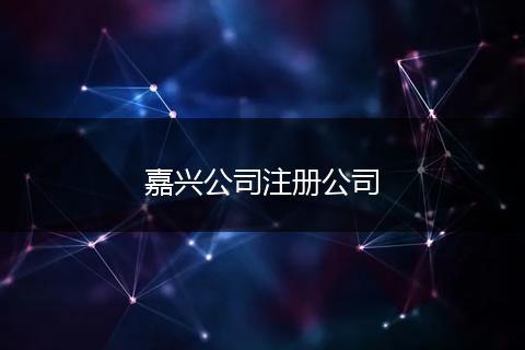 嘉興公司注冊(cè)公司