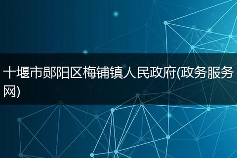 十堰市鄖陽區(qū)梅鋪鎮(zhèn)人民政府(政務(wù)服務(wù)網(wǎng))