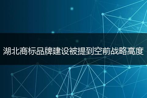 湖北商標品牌建設(shè)被提到空前戰(zhàn)略高度