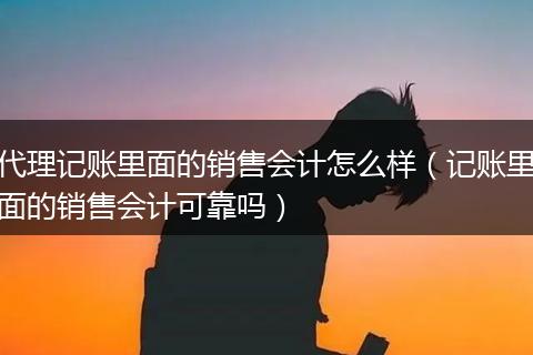 代理記賬里面的銷售會(huì)計(jì)怎么樣（記賬里面的銷售會(huì)計(jì)可靠嗎）